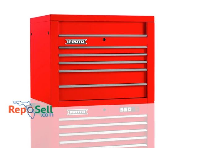 Lot 31-6217 - New Proto 4-Drawer Top Tool Box/Chest With (2) Keys #J553427-4RD 34"x25"x28"