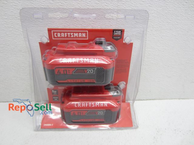 Lot 31-5157 - (2) Craftsman 4.0AH Lithium Ion Batteries #CMCB204-2