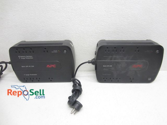 Lot 31-6333 - (2) APC BE55OG Battery Backup Units, Both Power On And Need New Batteries