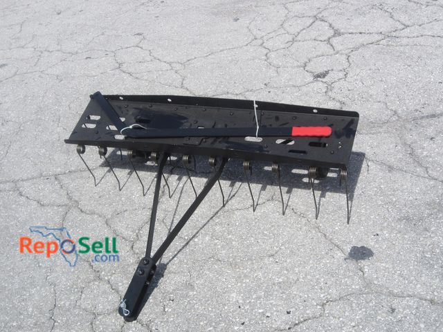 Lot 31-7086 - SuchTale 40" Tow Behind Lawn Sweeper/Detacher
