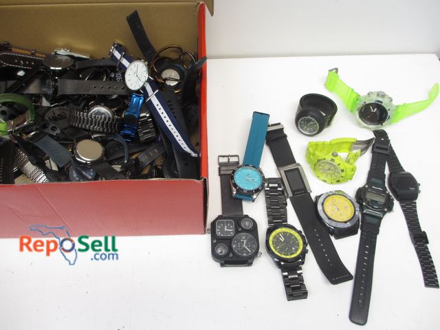 Lot 31-1043 - Approx (40) Watches for Repair and Band Parts