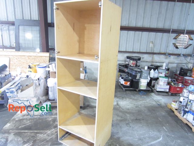 Lot 31-8070 - Wood Shelf 91" H x 25" x 30"