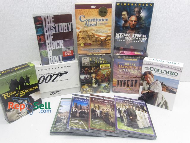 Lot 31-9215 - DVD Box Lot: Star Trek, 007, Columbo, etc. - Many Sealed