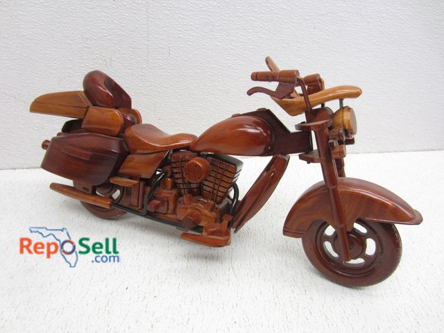 Lot 31-6340 - Wood Decor Motorcycle 7"H