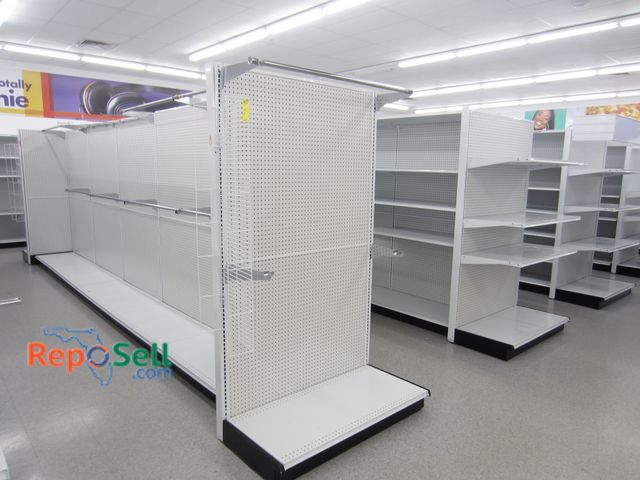 Lot 31-3016 - (3) Retail Shelving, 20' Double Sided, Plus End Caps. 25" Deep Shelves. Buyer Must Disassemble &amp;...