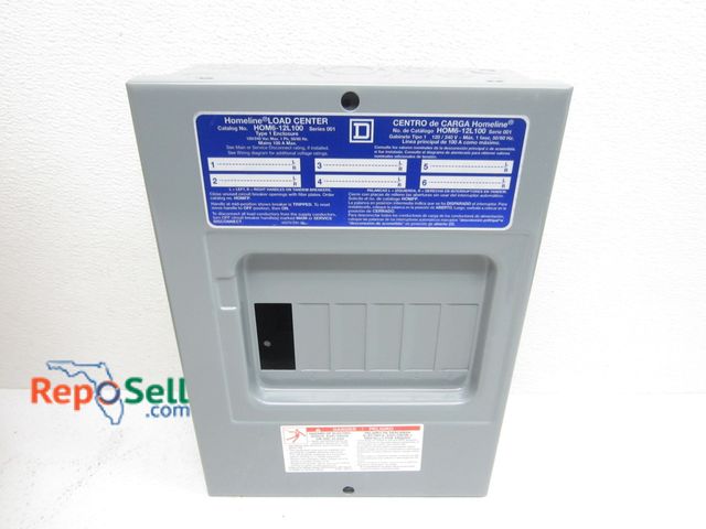 Lot 31-9107 - Square D 100A Load Center