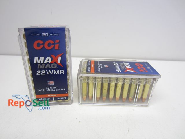 Lot 31-3375 - (100) Rds Maxi-Mag 22WMR 40GR TMJ Target Ammo
