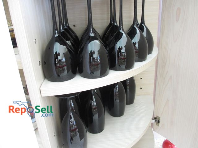 Lot 31-1371 - (24) Black Wine Glasses: 14 for Red Wine, 10 for White - Bring Tote