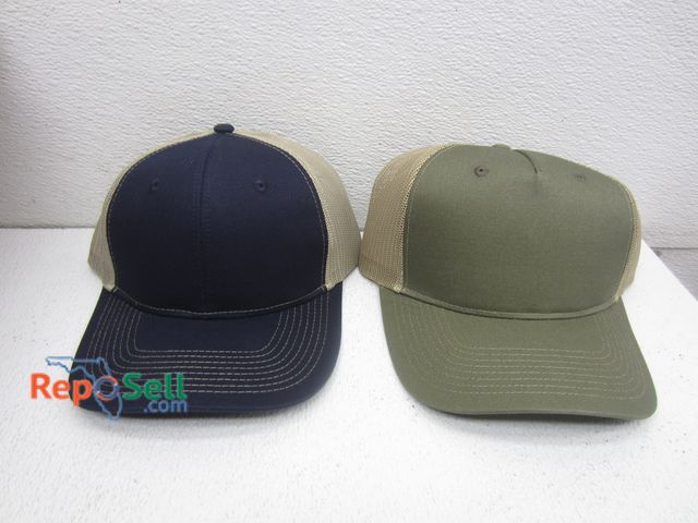 Lot 31-4204 - (100) New Blank Trucker Hats: Green &amp; Blue by Port Authority