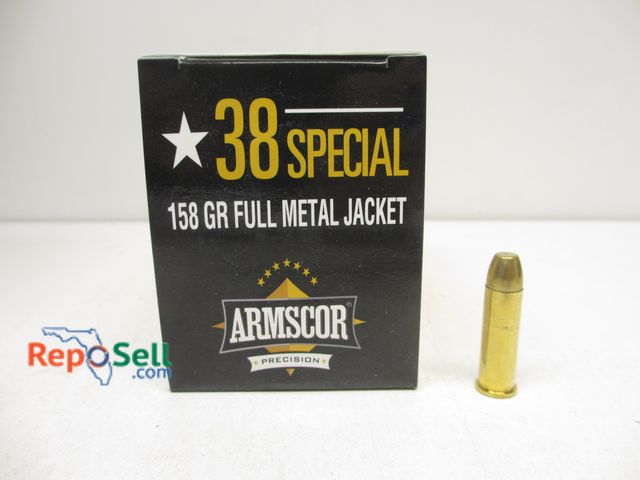 Lot 31-2457 - (100) Rnds Armscor 38spl 158gr Ammo