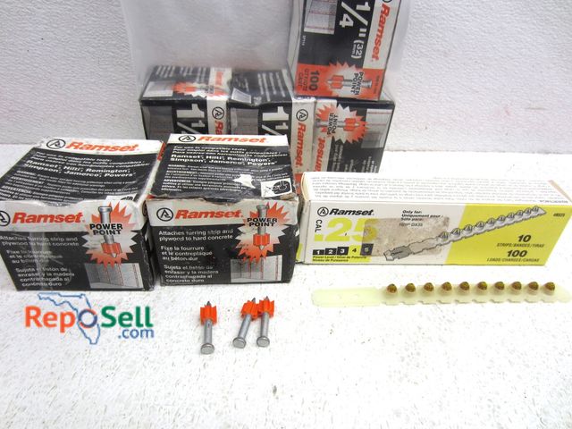 Lot 31-5373 - (6) Boxes Ramset 1 1/4" Powder Fasteners And (1) Box Ramset .25 cal Charges