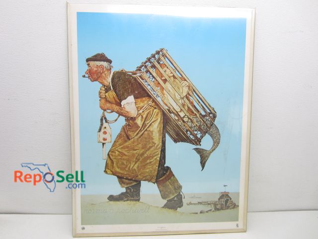 Lot 31-7272 - Norman Rockwell Print "The Mermaid" 22"x28"