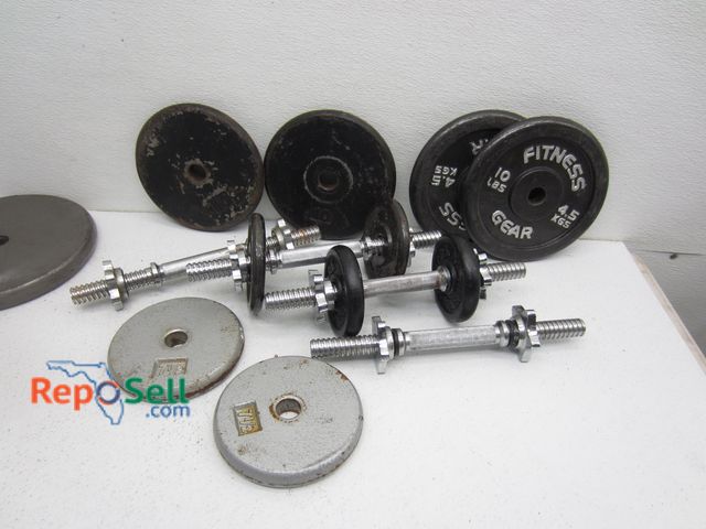 Lot 31-1152 - Free Weights and (4) Bars