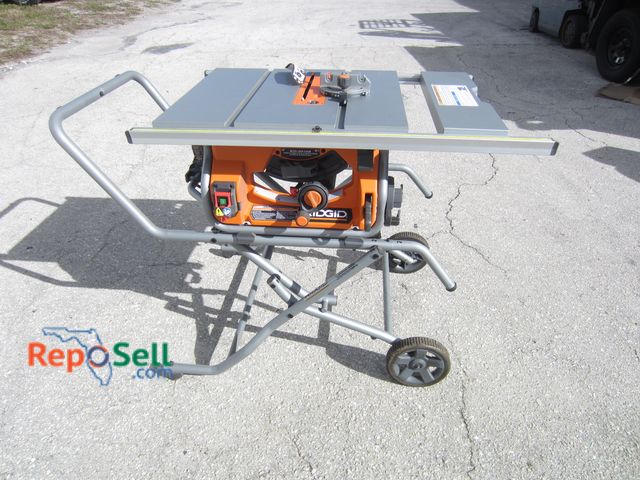 Lot 31-3236 - Portable Ridgid Table Saw - Appears Unused - Powers On