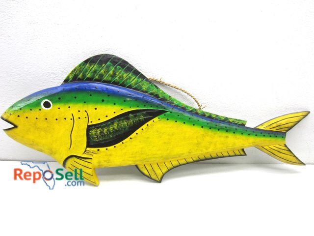 Lot 31-3276 - 32" Long Wood Fish Art