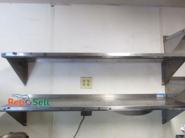 Lot 31-2049 - (2) NSF Metal Wall-Mounted Shelves, 60"x16" - BUYER MUST REMOVE/BRING TOOLS