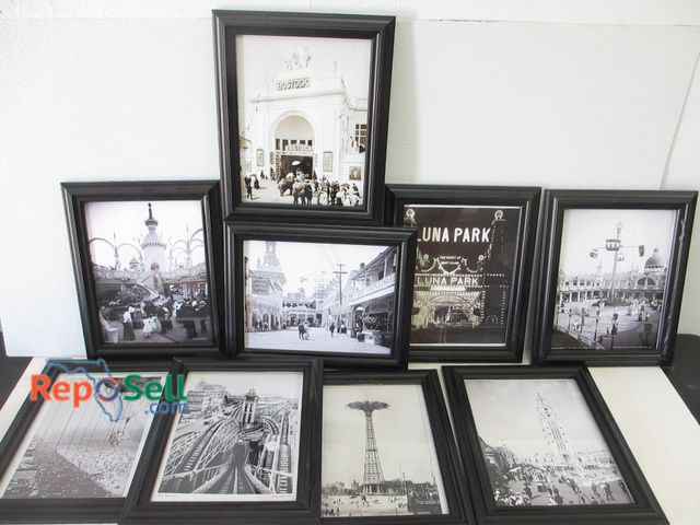 Lot 31-1307 - (9) Framed Coney Island and Luna Park Photos