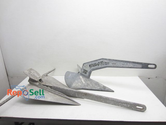 Lot 31-1254 - 25 lb galvanized Danforth anchor and aluminum fortress anchor