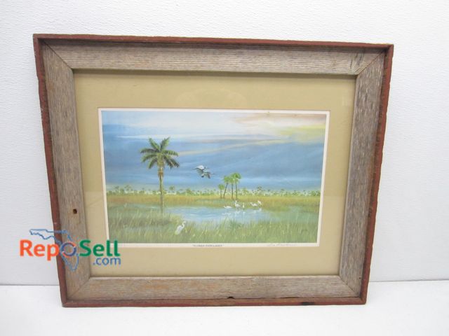 Lot 31-6469 - Florida Everglades Print, Signed "Leo Koch 23/500" 24"x19.5"