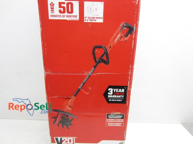 Lot 31-5136 - New Craftsman 20V 8" Tiller/Cultivator - Tool Only - #CMCTL320B