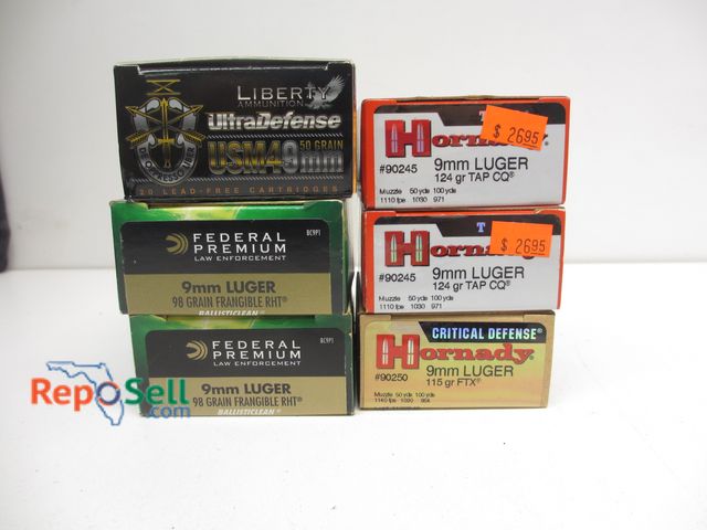 Lot 31-6029 - (200) Rds various brands of 9mm ammo.