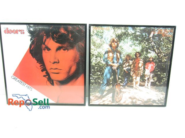 Lot 31-5088 - (2) Framed Vintage Vinyl Albums