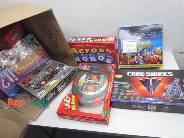 Lot 31-6168 - Lot Of (11) Assorted Board Games: Pictionary, Scene It, Uno etc