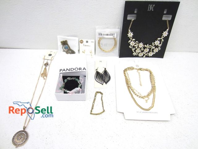 Lot 31-9349 - Various Jewelry (8) Pc. Lot, Necklaces, Earrings, Etc.