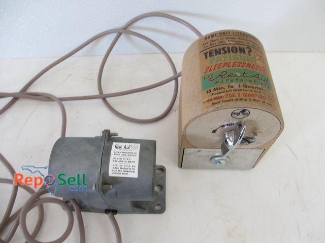 Lot 31-1254 - Mark-Time Rest Aid Massaging Bed Machine; Coin Operated; Untested