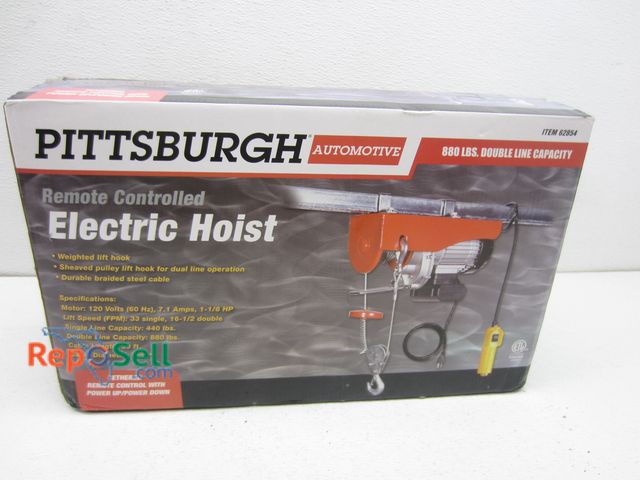 Lot 31-6086 - Remote Controlled Electric Hoist #62854 - Appears New