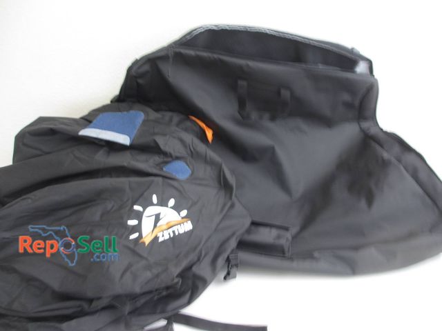 Lot 31-8555 - Zettum Car Roof Travel Bag And Storage Cover Set Black Fabric