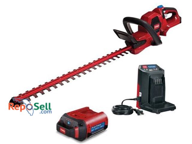 Lot 31-9089 - New Toro 60 V hedge trimmer with battery and charger #51840-Powers on, 1st Pic Is Representation Of ...