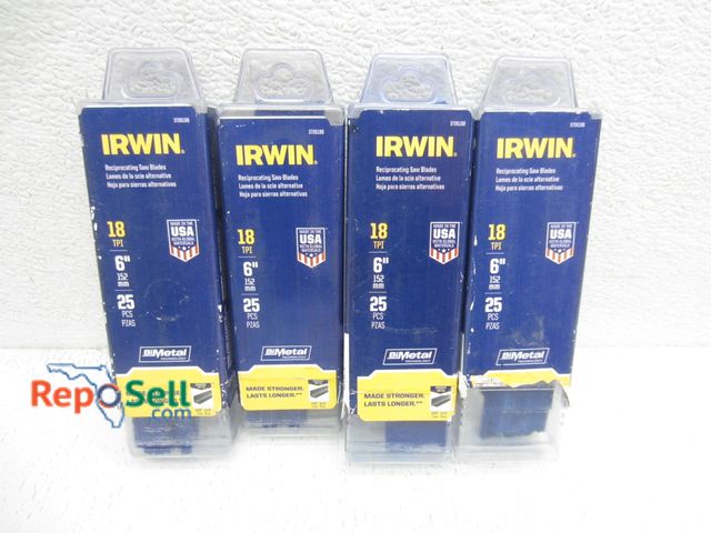 Lot 31-9332 - (100) New Irwin saw blades (cuts stainless)