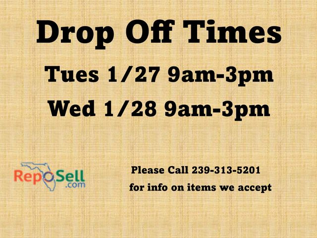 Drop Off Times & Consignment Info