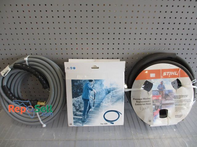 Lot 31-1174 - Includes Three 50ft Heavy-Duty Replacement/Extension Pressure Washer Hoses Designed For Use With STI...