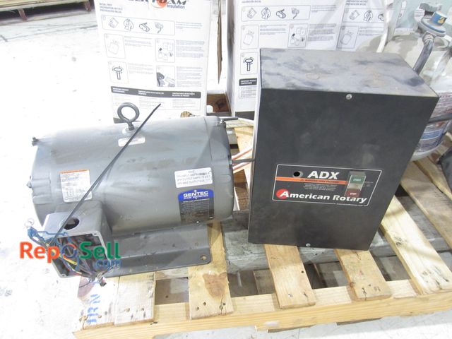 Lot 31-8215 - Gentec Rotary Phase Converter 230/460V and ADX American Rotary Start Stop Panel
