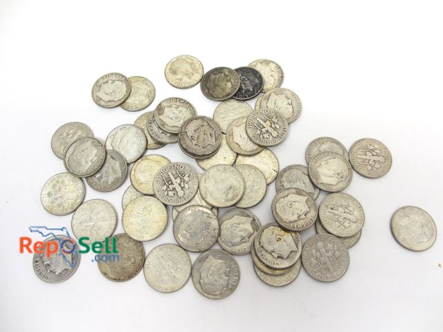 Lot 31-9020 - (50) 90% Silver Dimes