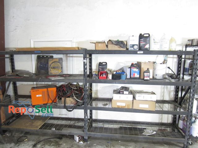 Lot 31-8066 - (2) Black Shelves: Includes parts for 2 separate shelves. (4) 72" x 24" Uprights with 74" Beams