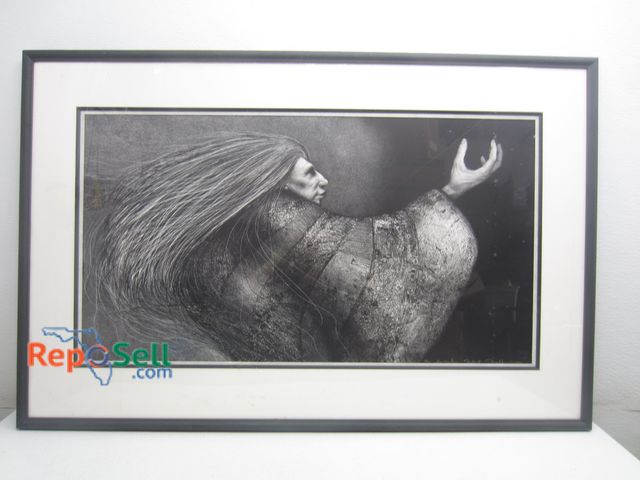 Lot 31-3329 - Framed Print - Signed, 45"x29.5"