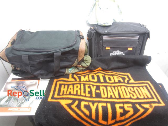 Lot 31-8337 - Estate Lot: Jeep Duffle Bag, Harley Cooler, etc.