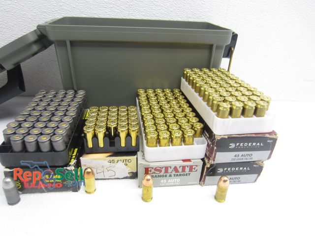 Lot 31-9094 - (250) Rds 45 Auto - Mostly 230gr, Ammo Can Included