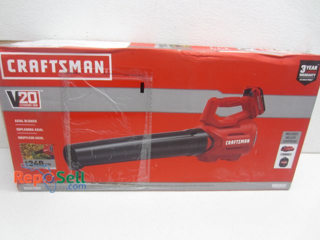 Lot 31-9282 - Craftsman 20V Axial Blower - TOOL ONLY, Powers On, #CMCBL700D1