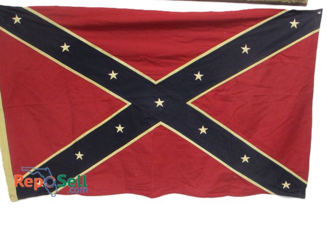 Lot 31-1338 - Fabric Confederate Flag 58" x 35