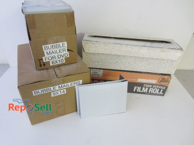 Lot 31-2108 - Bubble Mailers and Clear wrap