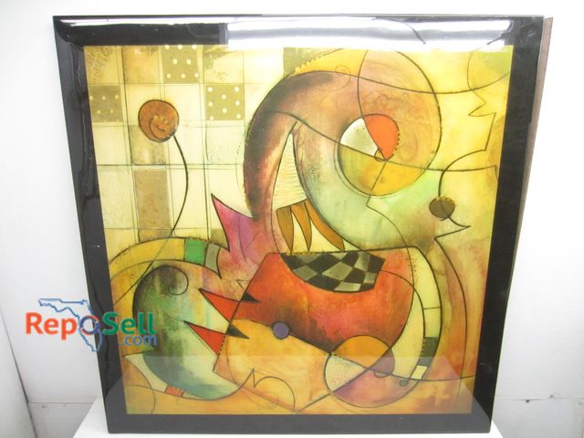 Lot 31-1118 - Large Signed Abstract Art 43" by 43