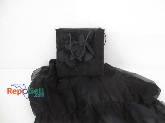 Lot 31-3167 - Saks Fifth Ave Dress Purse Made in Italy and Black Shawl