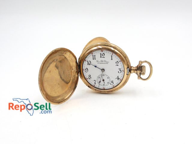 Lot 31-2031 - 1907 Illinois Watch Co. 11 Jewels Small Pocket Watch, 14K Gold Filled, Running, Size 0S, Model 2, Se...