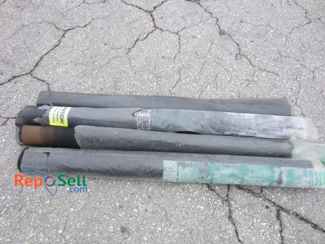 Lot 31-4385 - (4) Rolls of Screening: 2- Charcoal Fiberglass, 2 - Solid Screens - All 3'W