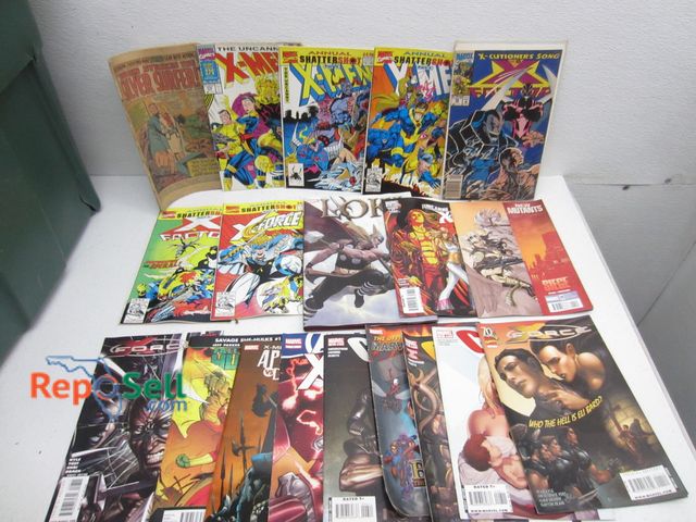 Lot 31-6472 - Large Collection of Various Comic Books, Some Vintage, Tote Included