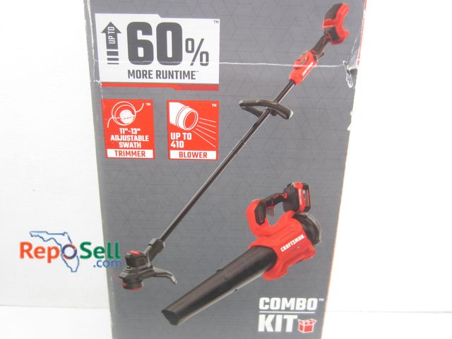 Lot 31-9061 - Craftsman 20V String Trimmer And Blower Combo #CMCK497P1 With 5.0 AH Battery And Charger